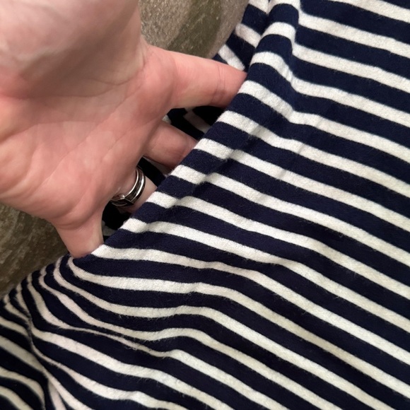 Splendid Navy and White Striped Hoodie - Picture 4 of 10